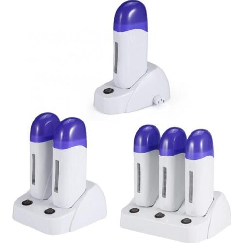 3 Types Cartridge Wax Depilatory Roller Warmer Heater Waxing Body Hair Removal Machine Depilation UK Plug