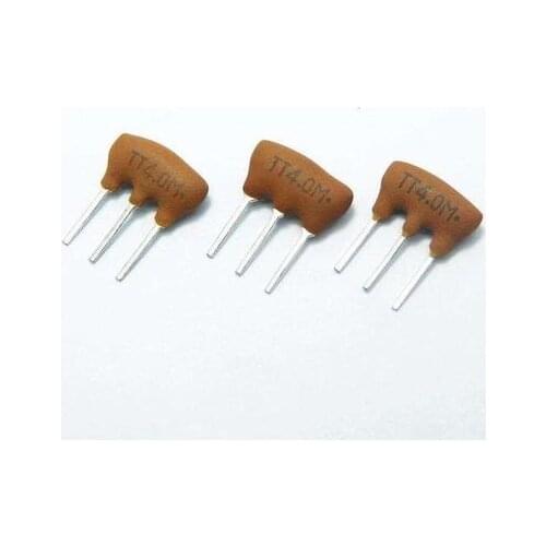 5pcs/lot Ceramic crystal oscillator Z4.0MT ZTT4.0M Z4.00M Yellow Three feet In Stock