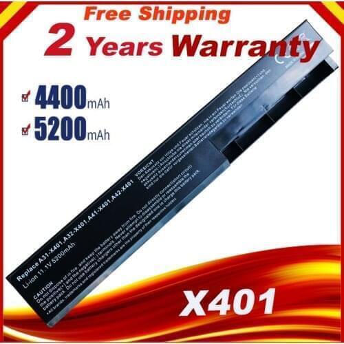 6CELL Laptop Battery For Asus X301A X301U X401 X401A X401U X501 X501A X501U A31-X401 A32-X401 A41-X401 A42-X401 Fast Shipping
