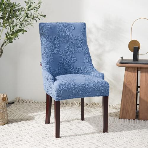 European Stretch Dining Room Chair Covers with Back Spandex Elastic Chair Cover for Wedding Hotel Kitchen Seat Covers Home Decor