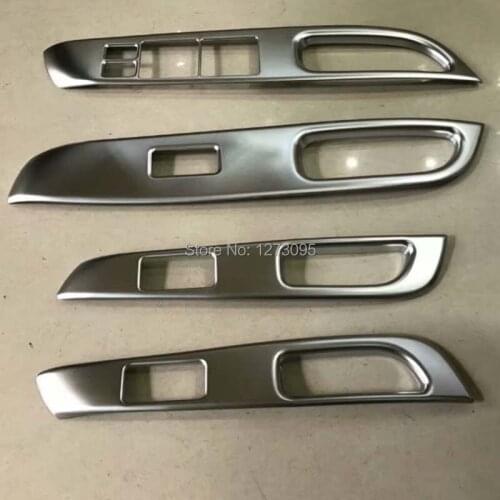 For RHD Nissan Note E12 2017-2019 2020 ABS Window Control Panel Glass Lift Switch Cover Protector Sticker Car Styling Accessory
