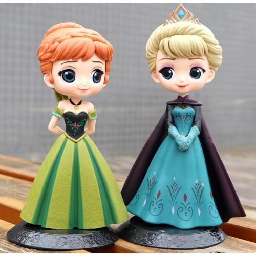 Brand New Disney Frozen Princess 4pcs Anna Elsa Action Figures PVC Model Dolls Collection Birthday Gift Kids Toys birthday gifts