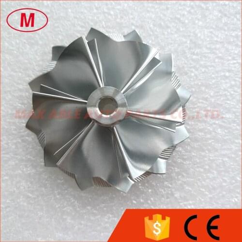 K16 5324-123-2206 High Performance Turbo Aluminum 2618/Billet compressor wheel 49.62/61.98mm 6+6 blades For TTRS 1855-970-0000