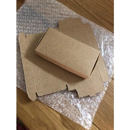 30pcs Black/Kraft paper folding Handmade Soap Packaging Paper Box Gift packaging paper box cardboard paper packing box