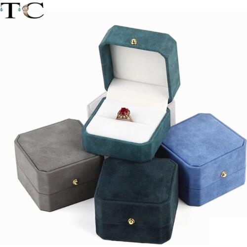 Ring Box Necklace Holder Jewelry Display Packaging Gift Box Wedding Engagment Box Jewlery Organizer Trinket Box