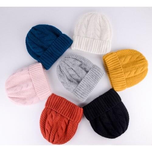 Hot Selling Winter Hat Real Rabbit Fur Winter Hats For Women Fashion Warm Beanie Hats Women Solid Adult Cover Head Cap