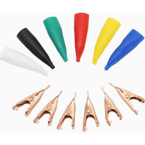 5A Mini Copper Test Crocodile Clamp 28mm Flat-mouthed Dental Crocodile Clamp