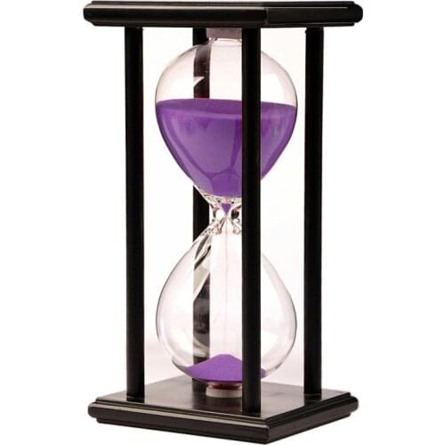 Multi Purpose Hourglass Sandglass Timer Various Frame and Sand Color 30/60 Minute for Decoration S55