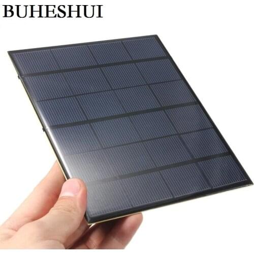 BUHESHUI 3.5W 6V Min Solar Cell Diy Solar Panel System Module Solar Charger For 3.7V Battery Education Study 165*135*3MM