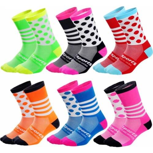 Mounchain Unisex Long Tube Professional Breathable Cycling Casual Sports Socks