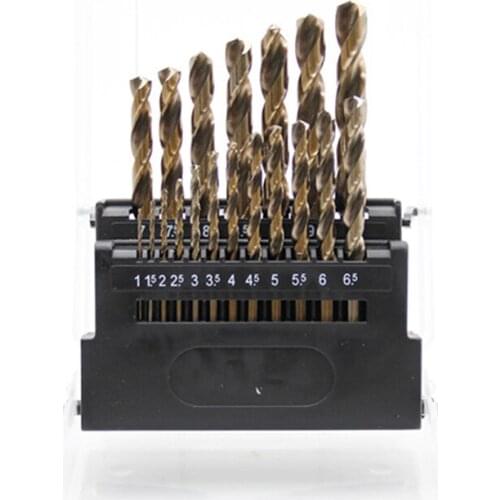 M42 HSS-Co Twist Drill Bit Set Head 8% High Cobalt Drill Bit Hardness 68-70 HRC For Stainless Steel Wood Metal Drilling