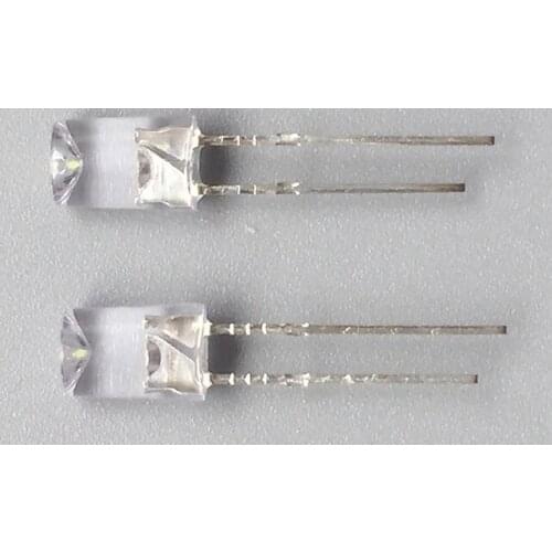 Non polar Bicolor Flat Top 5mm Concave LED Diode Blue@White Color etc