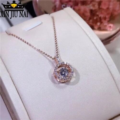 New Korean fashion trend beating heart pendant romantic heart clavicle necklace female women high-end luxury brand jewelry