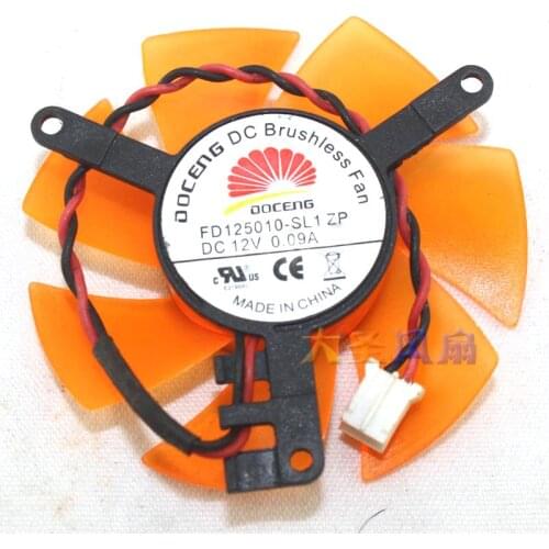 Original for ZOTAC Graphics Video card Cooling fan FD125010-SL1 12V 0.09A 5CM pitch 39mm Diameter 47mm