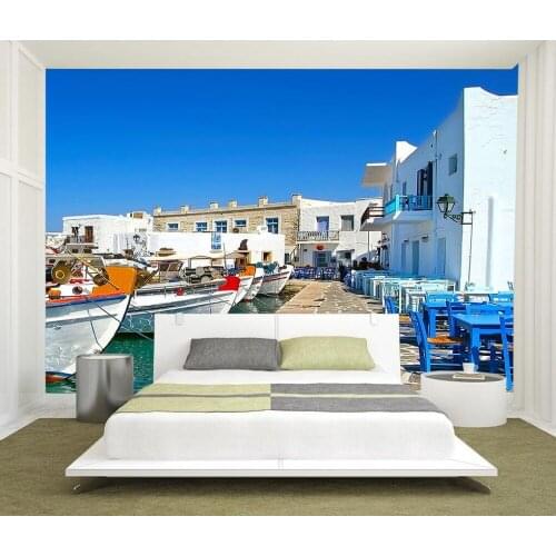 CJSIR Custom Wallpaper Sea View Restaurant Ship Background Wall Mural Home Decoration Living Room Bedroom 3d Wallpaper Mural