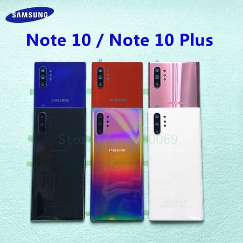 Back Glass Case Rear Plastic Cover Housing Battery Door Replacement For Samsung Galaxy Note 10 Plus Note10+ N975 Note10 N970