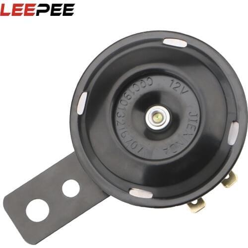 LEEPEE 12V Horn 1.5A 105db Round Loud Horn Speakers Motorcycle Electric Horn Kit Signal for Motorcycle Universal Waterproof