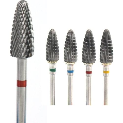 1pcs Carbide Nail Drill Tungsten Milling Cutter Electric Rotary Burrs Bits for Manicure Pedicure Files Nail Art Tool Accessories