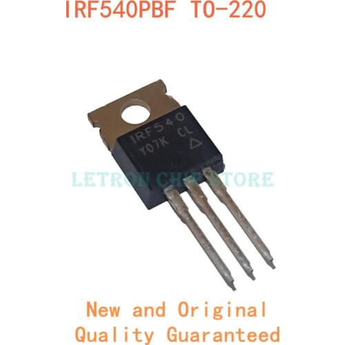 10pcs IRF540PBF TO-220 IRF540 F540 TO220 MOSFET N-CH 100V 28A original and new IC