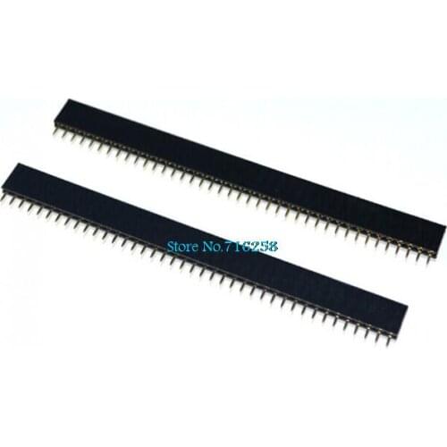 10pcs/lot 40 Pin 2.54 mm Single Row Female Pin Header PCB