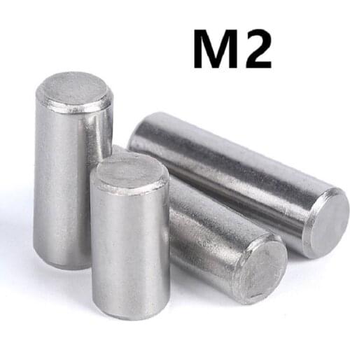 100pcs/lot M2x6/8/10/12/14/16/18/20/25mm GB119 304 Stainless Steel Cylindrical Pin Locating Dowel