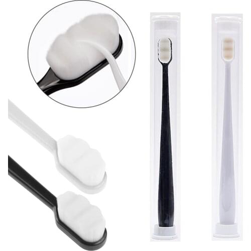 10000 Bristle Toothbrush Ultra-Fine Toothbrush Super Soft Dense Deep Cleaning Portable Travel Dental Oral Care Nano Brush 1PC