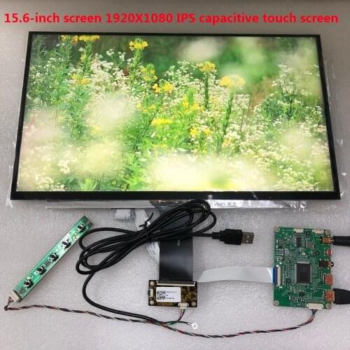 15.6-inch capacitive screen LCD display module equipped with 1920 x1080 IPS 2 mini HDMI LCD module car Raspberry Pi 3 game XBox