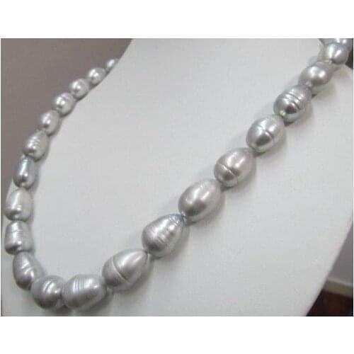 18''10-13MM Tahitian GRAY PEARL NECKLACE