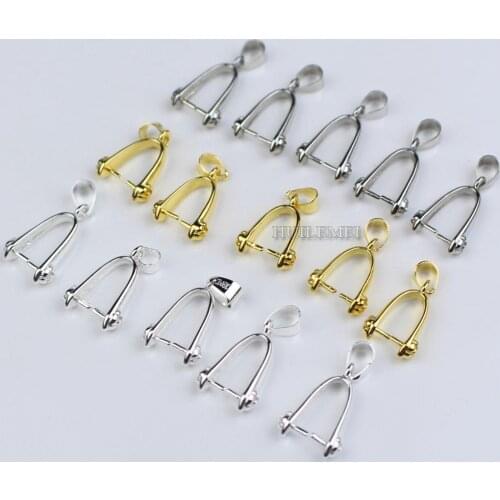 60pcs/lot Wholesale 25x10mm Big Large Rose Pendant Pinch Bails Connectors Pendant Clip Clasp DIY Jewelry Making Accessories