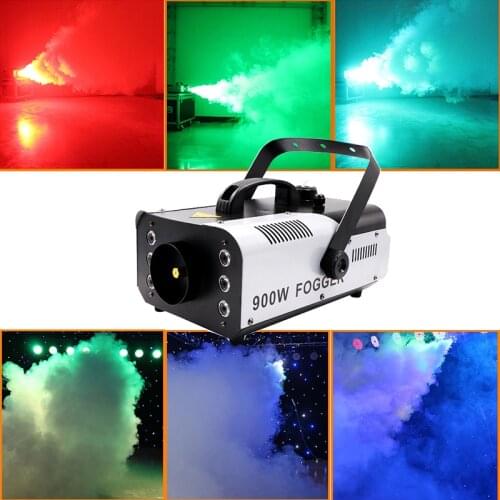 900W RGB 3IN1 LED Smoke machine wire/remote control Fog Machine colorful Disco DJ stage light effect Fogger equipment
