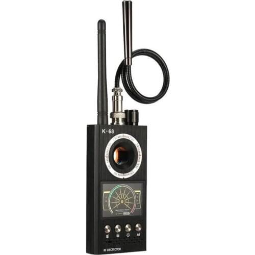K68 Anti Spy Detector Hidden Camera Detectors Hotel Mini Camera Finder Multifunctional RF Signal Wireless Bug GPS Alarm Scanner