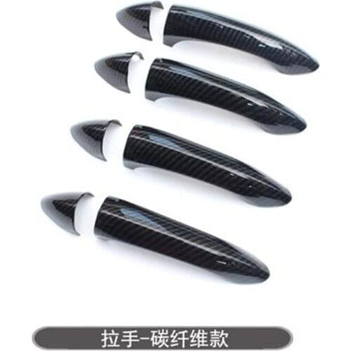 Car styling for Chevrolet CRUZE 2017 2018 Carbon fiber ABS Door Handle Bowl Door handle Protective covering Cover Trim