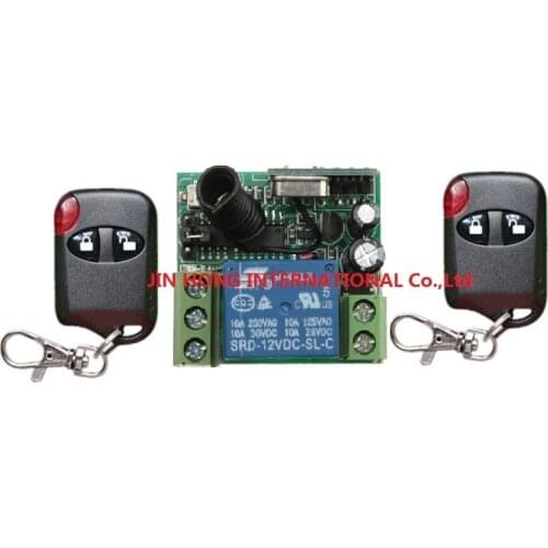 DC12V 1CH 1 & Receiver +2 & cats eye Transmitter Wireless Remote Controll System For Access/door System 315 or 433MHZ