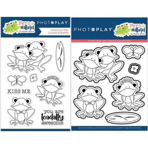 CH 2021 New Arrival FERN AND WILLARD Cutting Metal Decorative Scrapbooking Steel Craft Die Cut and Stamps Embossing Card