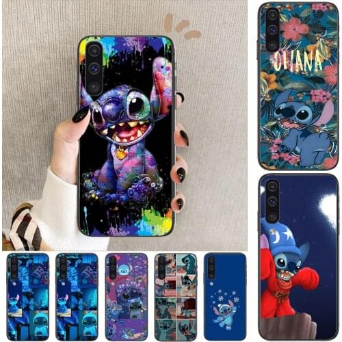Stitch disney Phone cover hull For SamSung Galaxy S8 S9 S10E S20 S21 S5 S30 Plus S20 fe 5G Lite Ultra black soft case