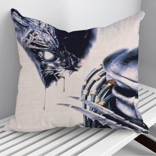 Alien vs Predator Throw Pillows Cushion Cover On Sofa Home Decor 45*45cm 40*40cm Gift Pillowcase Cojines Dropshipping