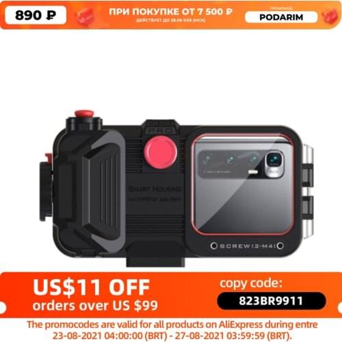 Diving Moblie Phone Housing For Galaxy S20 S20+ S20 Ultra Note 20+ A50 A60 Diy Bluetooth Waterproof Phone Case With Vacuum Pump