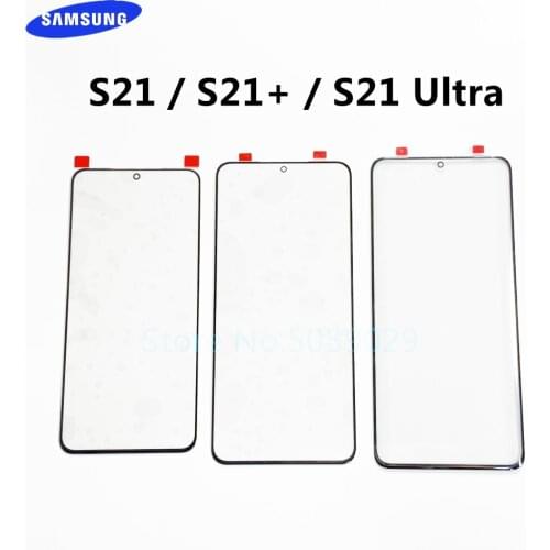 For Samsung Galaxy S21 & S21 Plus S21+ & S21 Ultra LCD Display Outer Touch Panel Screen Glass Replacement Front Lens