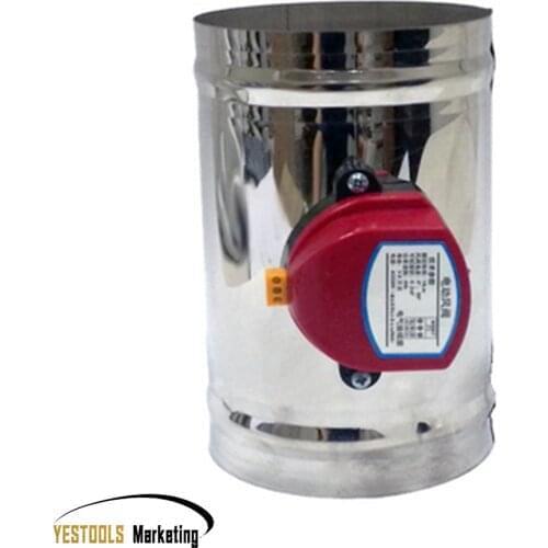 Electric Air Solenoid Valve TF-80 Stainless Steel Air Duct Motorized Damper Valve for Ventilation Pipe Valve