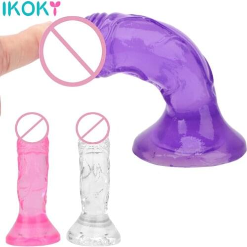 Dildo for Women Female Masturbation Realistic Artificial Penis Translucent Vagina Anal Massage With Strong Suction Cup