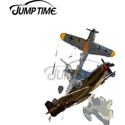 JumpTime 13 x 6cm For World War II Aerial Combat Car Stickers and Decals Vinyl Scratch-proof JDM Car Door Window Decoration