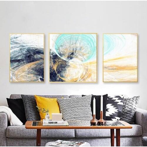 Frameless Abstract Nordic Ins Style Personality Creative Poster Home Decoration Bedroom Printing Canvas Hanging Painting Core