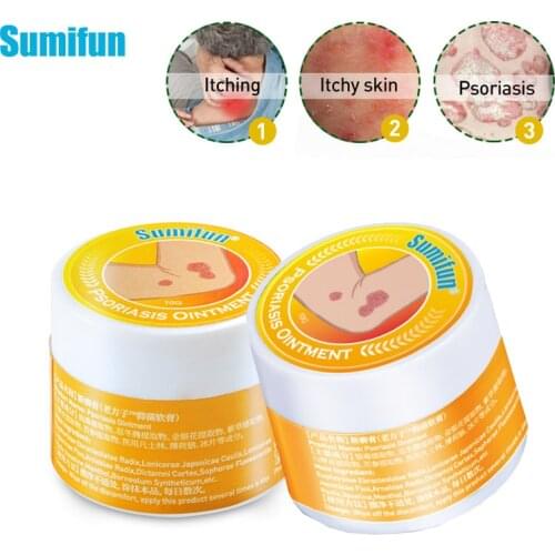 10g Psoriasis Cream Chinese Herbal Plaster Dermatitis Eczematoid Eczema Ointment Antibacterial Antipruritic Anti-itch Skin Care
