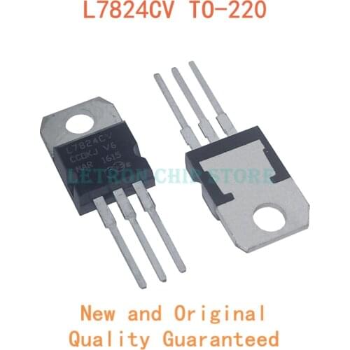 10PCS L7824CV TO220 L7824 TO-220 7824 LM7824 MC7824 new and original IC