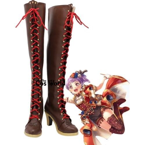 BanG Dream Udagawa Ako Lisa-nee Anime Customize Cosplay High Heels Shoes Boots