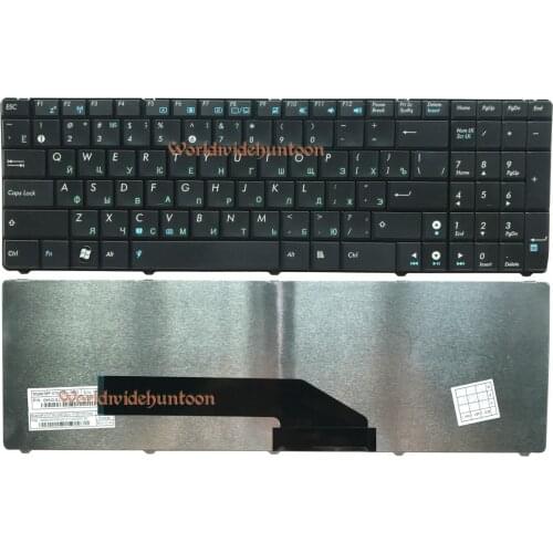 Reboto Original Brand New Russian Laptop Keyboard compatible for ASUS K50AB K50IJ K50IN K50ID RU layout Black color High quality