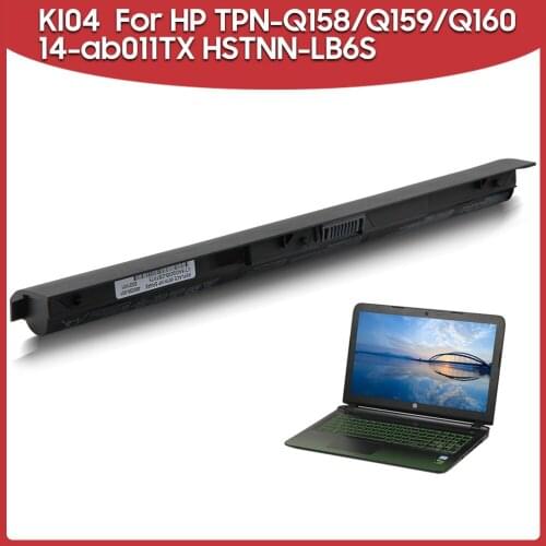 Original Replacement Battery KI04 For HP TPN-Q158/Q159/Q160 14-ab011TX HSTNN-LB6S HSTNN-DB6T 800009-241 800010-421 HSTNN-LB6R