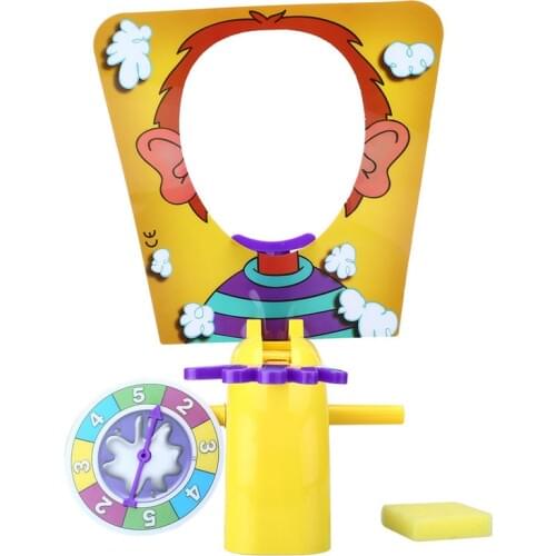 Pie Cake to Face Gags Practical Jokes Fun Gadgets Game put pie whipped cream cake to face party family Game for Kids Gift