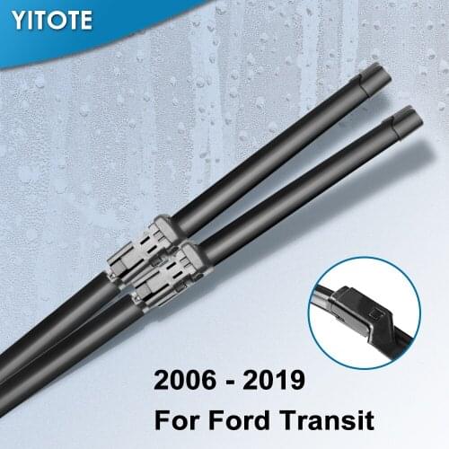 YITOTE Wiper Blades for Ford Transit Fit Push Button Model from 2006 2009 2010 2011 2012 2013 2014 2015 2016 2017 2018 2019