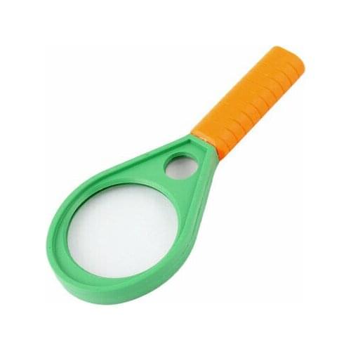 Home Office Plastic Shell Handheld 4X Magnifying Glass Magnifier 46mm Dia Lens